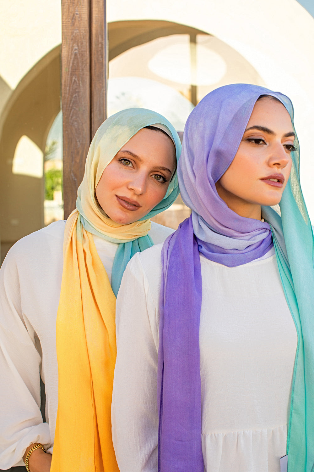 Worood Aqua Sands Modal Scarf – cool and relaxed. – سكارف مودال أكوا ساندر من ورود – منعش وعملي بلمسة أنيقة.