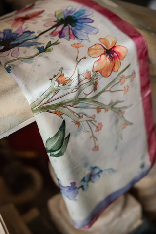 WOROOD Silk Craftsmanship and Luxury Scarf