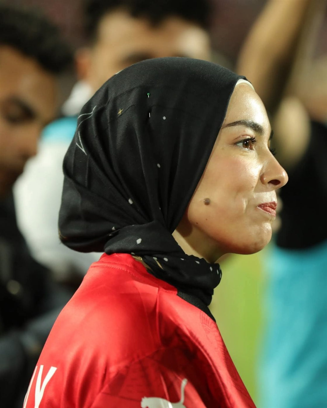 Magi Salah Shines in Worood’s “Starfall” Scarf 