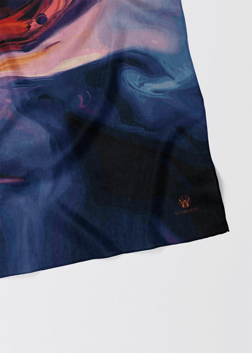 WOROOD Woven Canvas Modal Hijabs – Artistic Printed Scarves Inspired by Nature