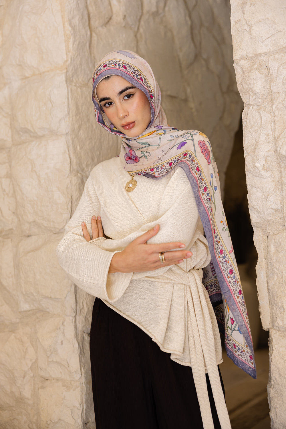 Rosalie Blush Modal Scarf