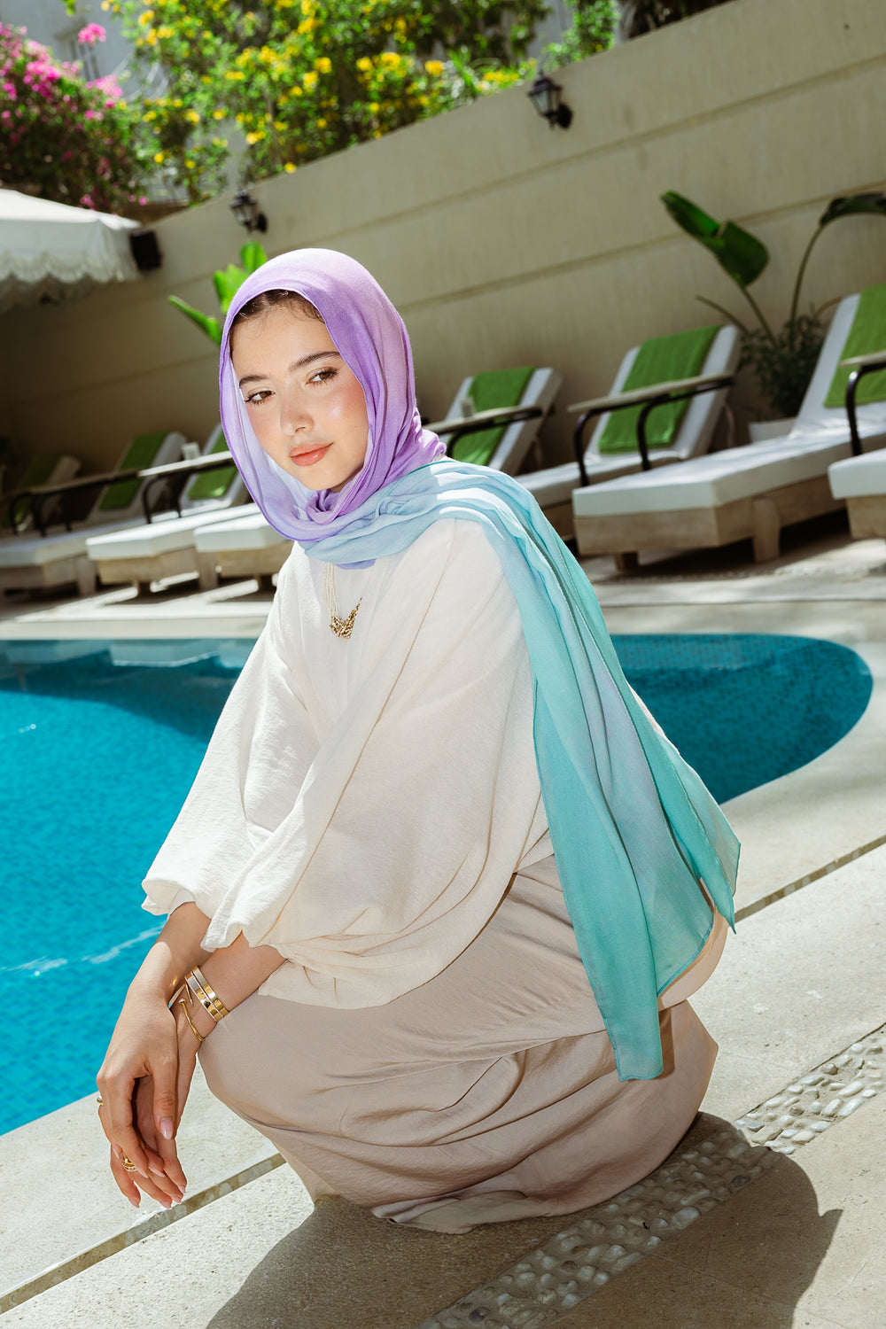 Mermaid Splash Modal Scarf