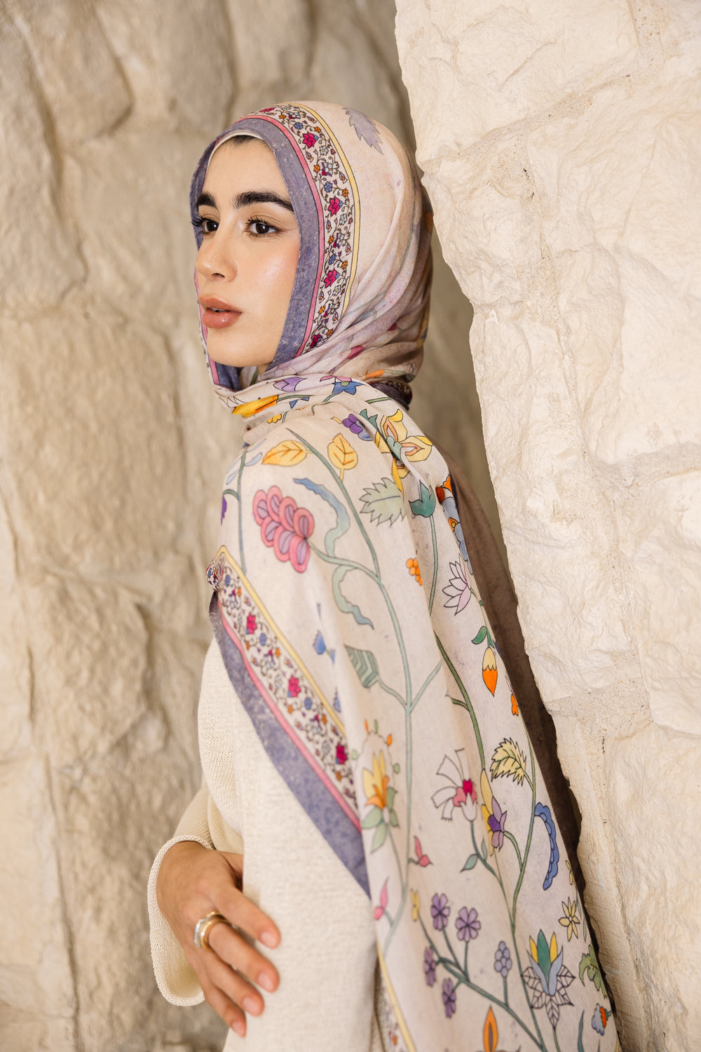 Rosalie Blush Modal Scarf
