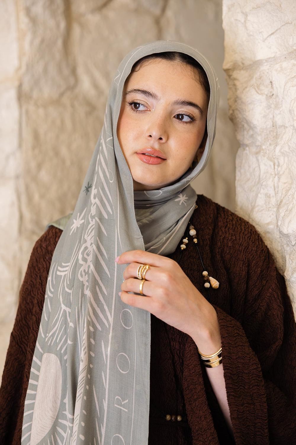 Sunny Days In Sage Modal Scarf