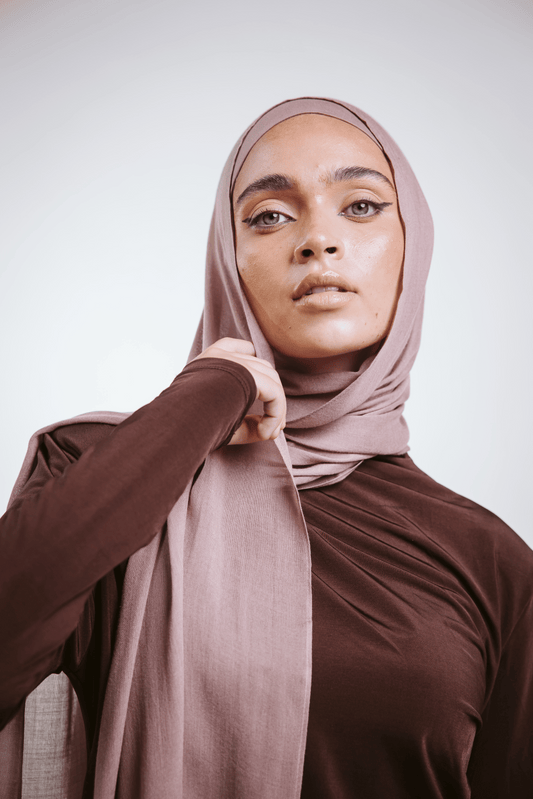 Ashy Rose Bamboo Hijab