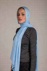 Sky blue cotton modal