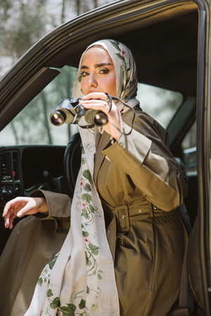 Elegant Alaria Modal Scarf by Worood – breathable, premium fabric.