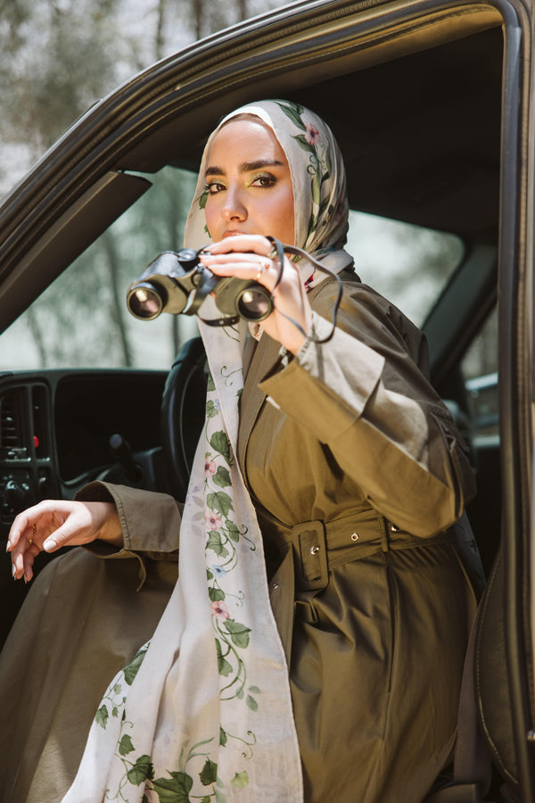 Elegant Alaria Modal Scarf by Worood – breathable, premium fabric.