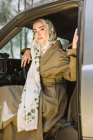 Elegant Alaria Modal Scarf by Worood – breathable, premium fabric.