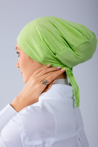 Worood Apple Green Bamboo Bandana, Innercap – Elegant & Fresh
