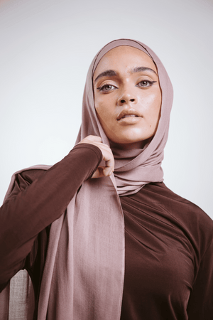 Worood Ashy Rose Bamboo Scarf – Soft & Romantic