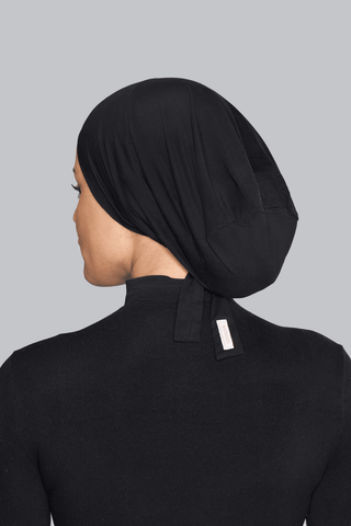 Black premium bamboo inner cap with breathable lightweight comfort by WOROOD