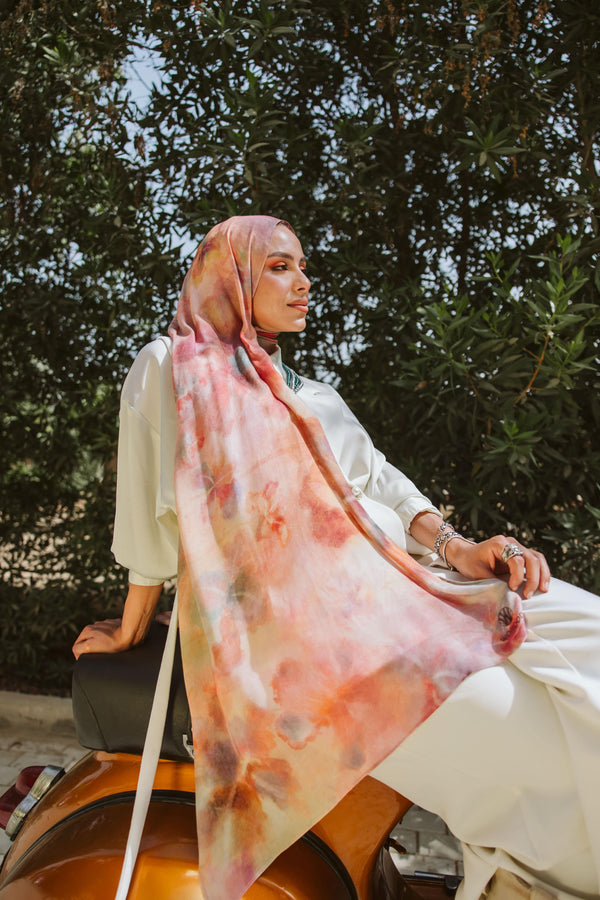 Worood Elegant Florage Modal Scarf – floral-inspired design
