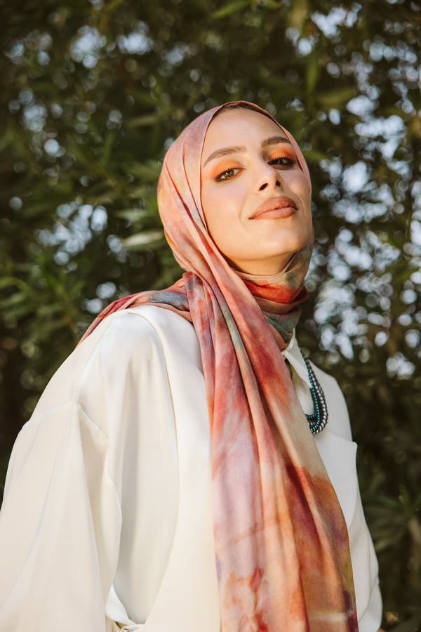 Worood Elegant Florage Modal Scarf – floral-inspired design