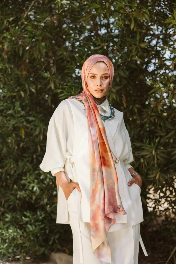 Worood Elegant Florage Modal Scarf – floral-inspired design