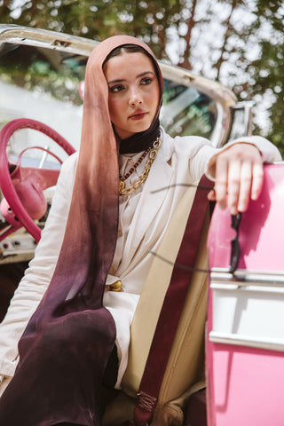 Velora printed premium modal scarf with breathable lightweight drape by WOROOD