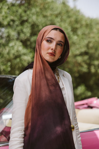 Velora printed premium modal scarf with breathable lightweight drape by WOROOD