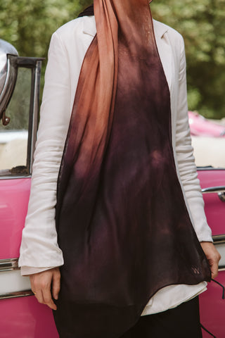 Velora printed premium modal scarf with breathable lightweight drape by WOROOD