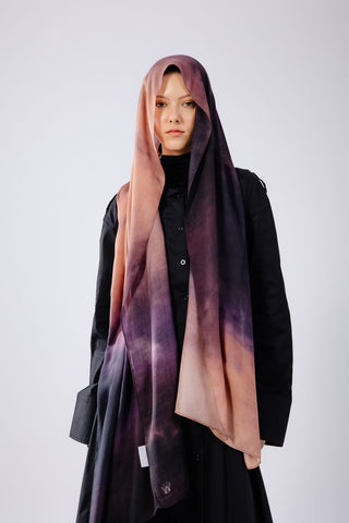 Velora printed premium modal scarf with breathable lightweight drape by WOROOD
