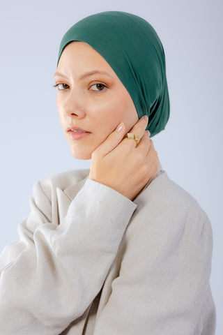 Worood Forest Green Premium Bamboo Scarf– Bold & Chic