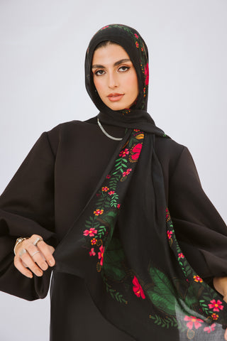 Frida printed premium modal scarf with breathable lightweight drape by WOROOD