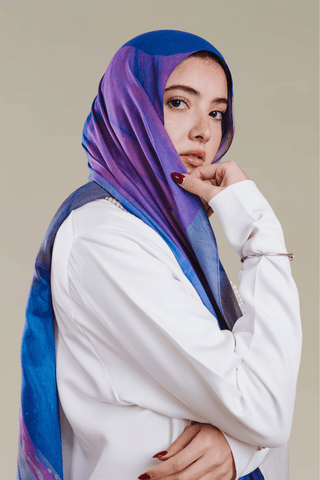 Galaxy Dreams printed premium modal scarf with breathable lightweight drape by WOROOD