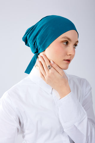 Imperial Teal premium bamboo inner cap with breathable lightweight comfort by WOROOD