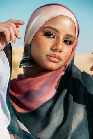 Jebal printed premium modal scarf with breathable lightweight drape by WOROOD