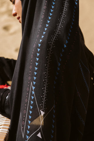 Masar printed premium modal scarf with breathable lightweight drape by WOROOD