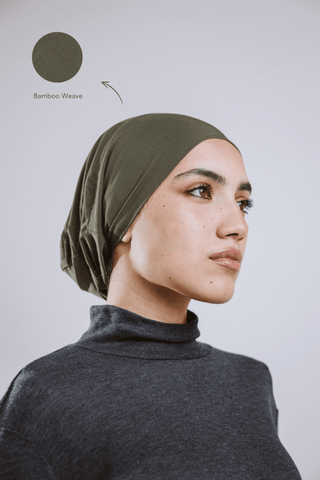 Olives Premium Bamboo Inner Cap with breathable lightweight comfort by WOROOD