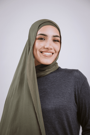 Worood Olives Bamboo Scarf – Natural & Stylish