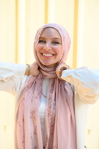 Pastel Queen printed premium modal scarf with breathable lightweight drape by WOROOD