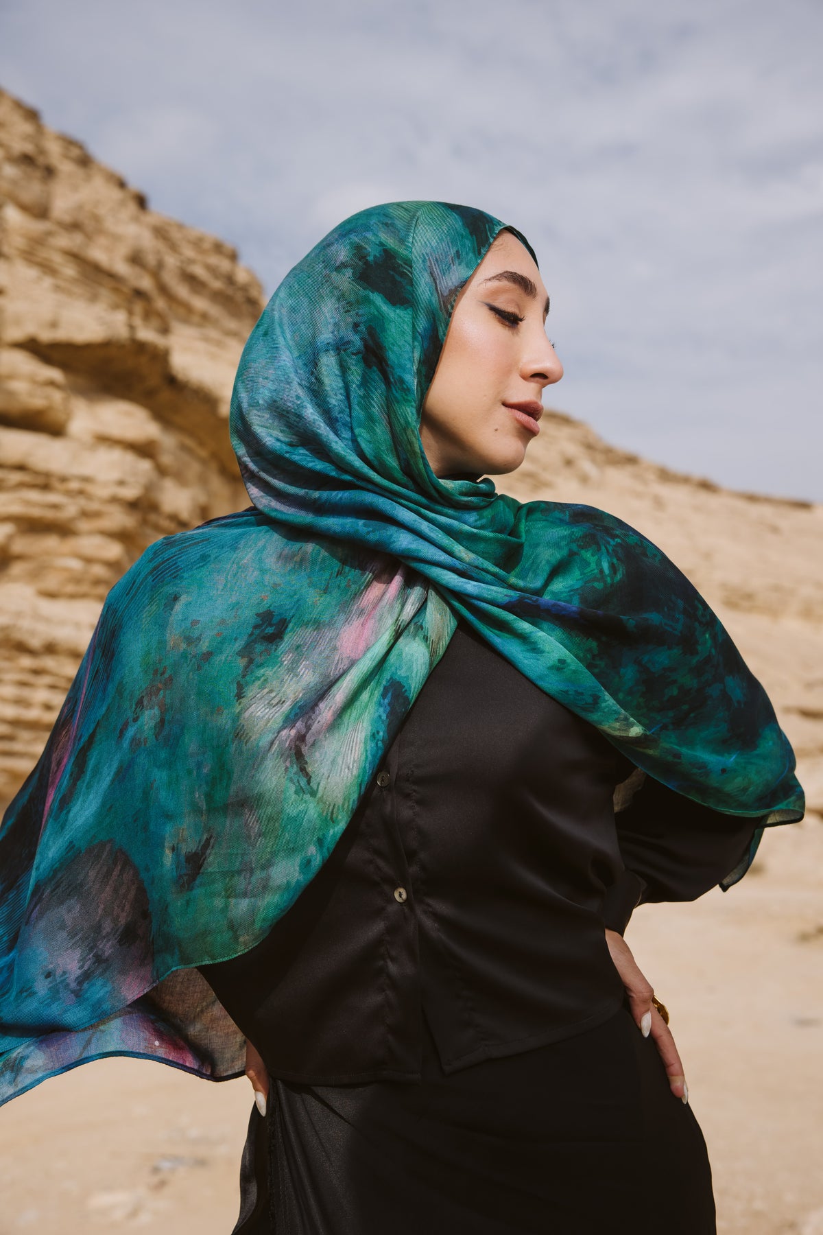 Peacock Printed Premium Modal Scarf | Lightweight Breathable Modal ...