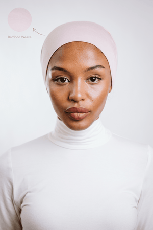  worood Powder Rose Bamboo Inner Cap- بونيه بامبوPowder Rose من worood