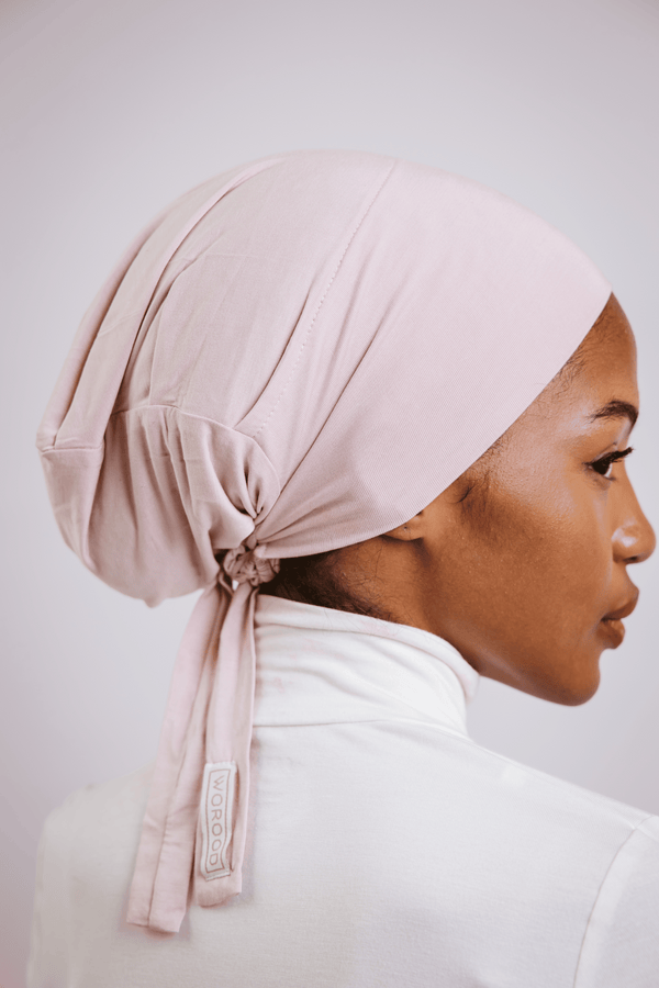  worood Powder Rose Bamboo Inner Cap- بونيه بامبوPowder Rose من worood