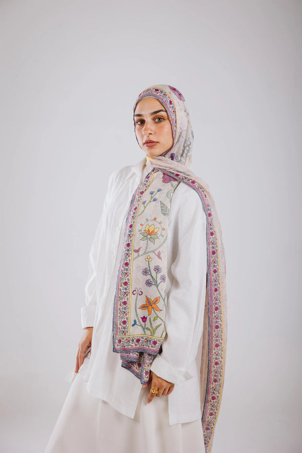 Worood Rosalie Blush Modal Scarf – feminine and stylish