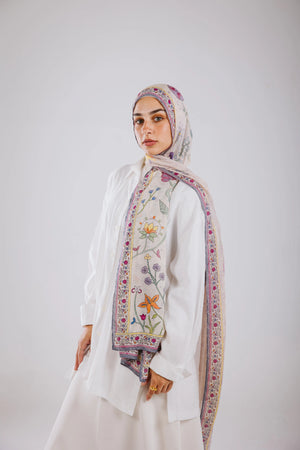 Worood Rosalie Blush Modal Scarf – feminine and stylish