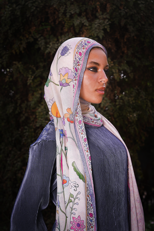 Worood Rosalie Blush Modal Scarf – feminine and stylish