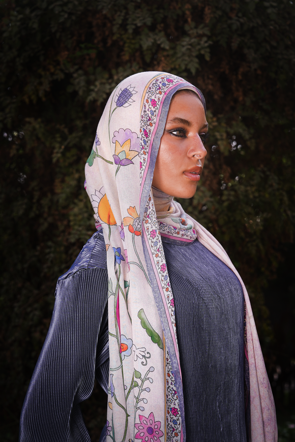 Worood Rosalie Blush Modal Scarf – feminine and stylish