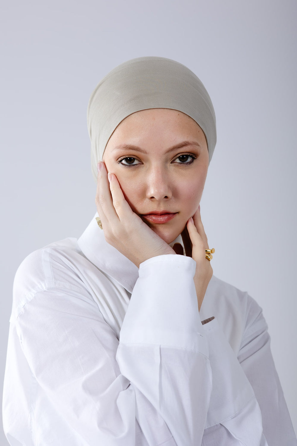 Worood Soft Sage Bamboo Scarf Set – Light & Chic