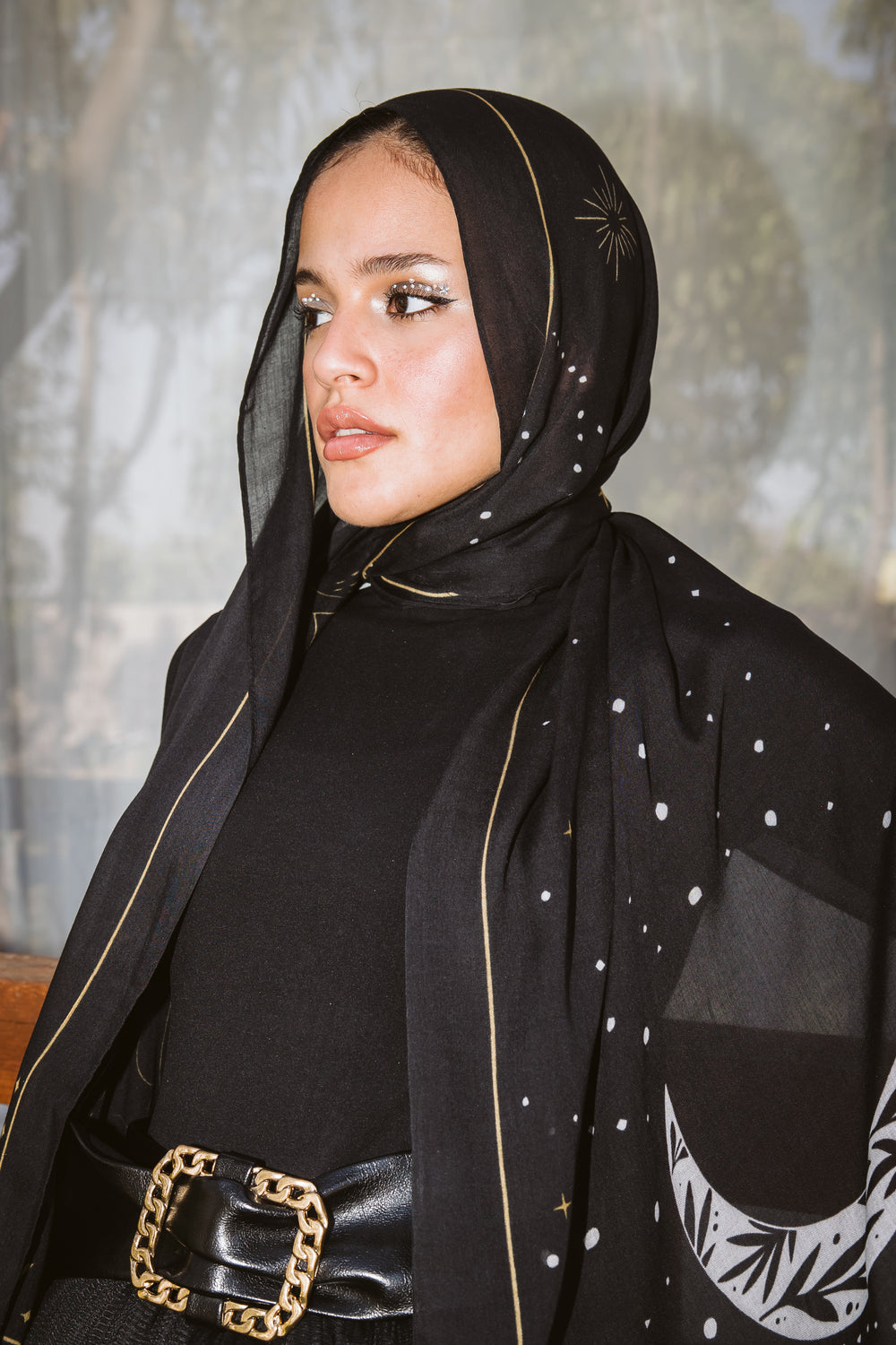 Worood Starfall Modal Scarf – dreamy and artistic