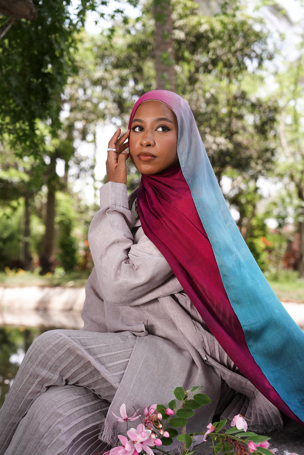 Worood Twilight Skies Modal Scarf – serene and sophisticated