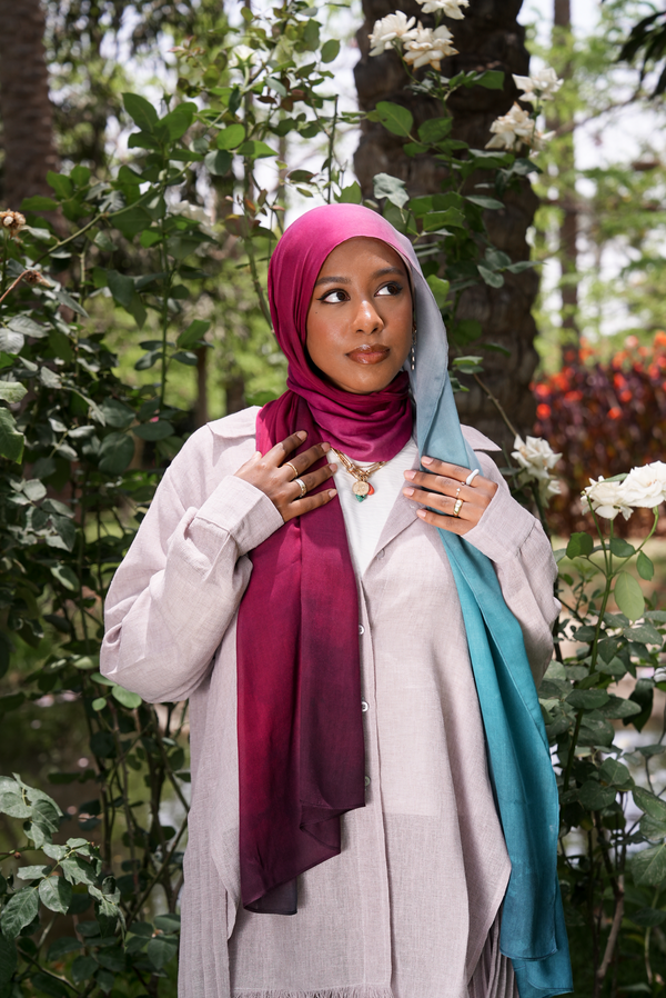 Worood Twilight Skies Modal Scarf – serene and sophisticated