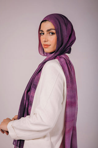 Velvet Dunes printed premium modal scarf with breathable lightweight drape by WOROOD