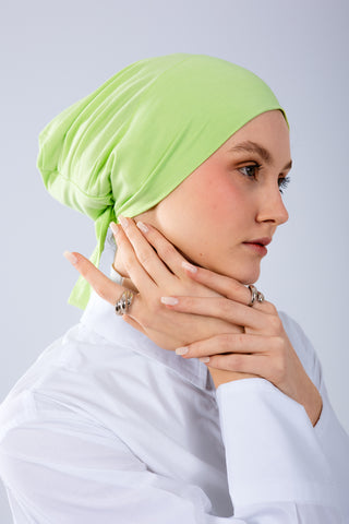Apple Green premium bamboo inner cap with breathable lightweight comfort by WOROOD