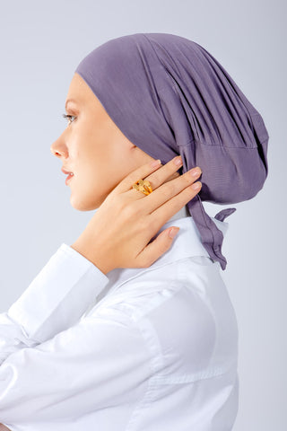 Mauve Mist premium bamboo inner cap with breathable lightweight comfort by WOROOD