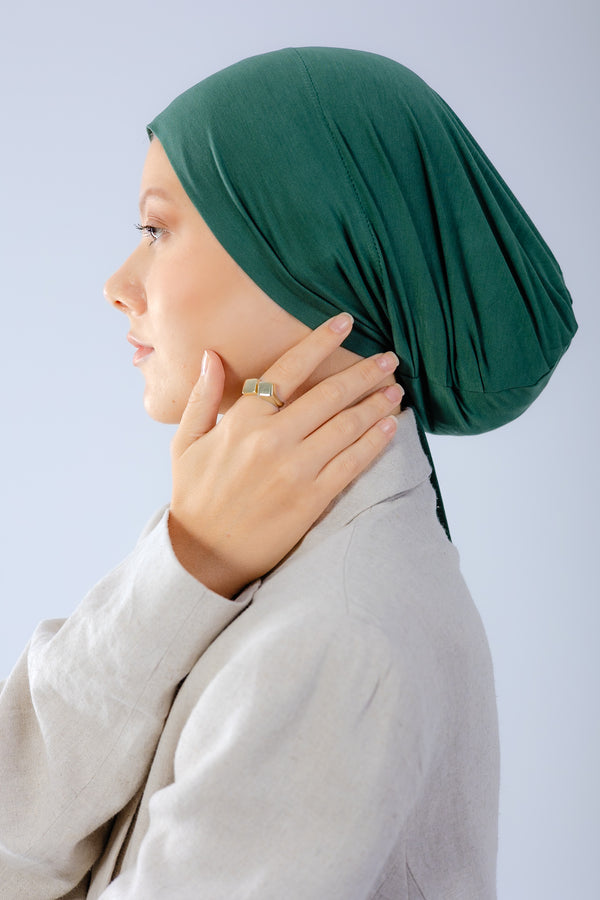 Worood Scarf Forest Green Bamboo 