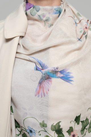 Alaria Printed Premium Modal Scarf by WOROOD