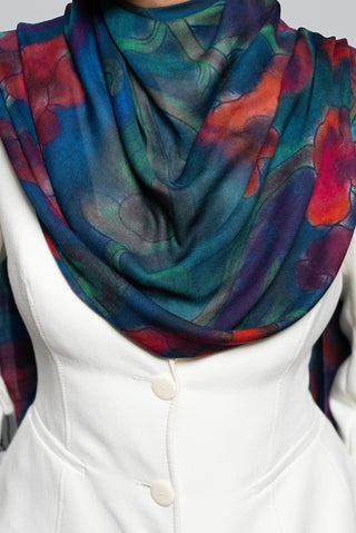 Azalea Printed Premium Modal Scarf by WOROOD