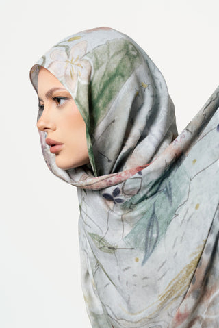 Celeste Printed Premium Modal Scarf by WOROOD